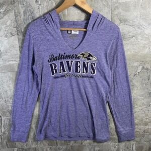 NFL Baltimore Ravens purple long sleeve lightweight shirt Woman's Size L #NFL
